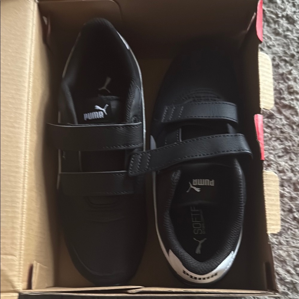 Puma Black Velcro Sneakers